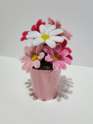 Cesta Rosa Margaritas